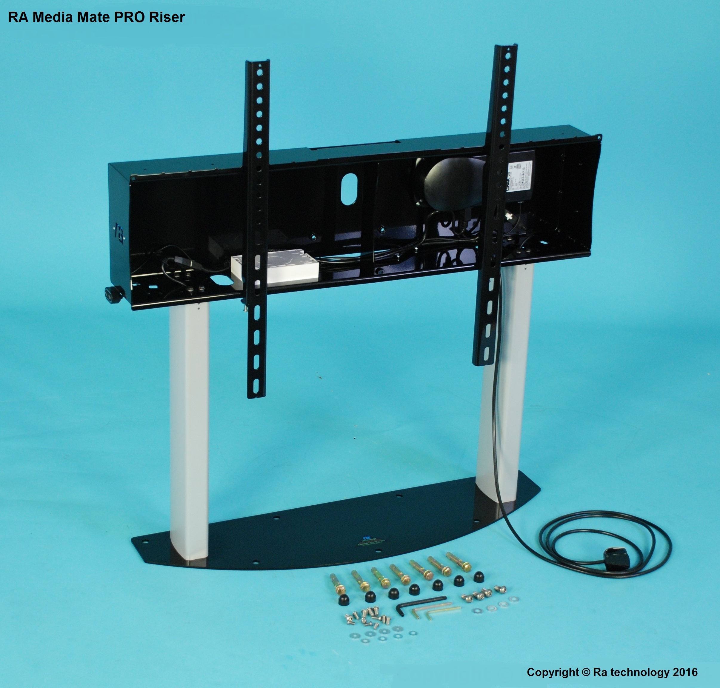 RA-Media Mate PRO Riser. Screens up to 86 inch and 120kg